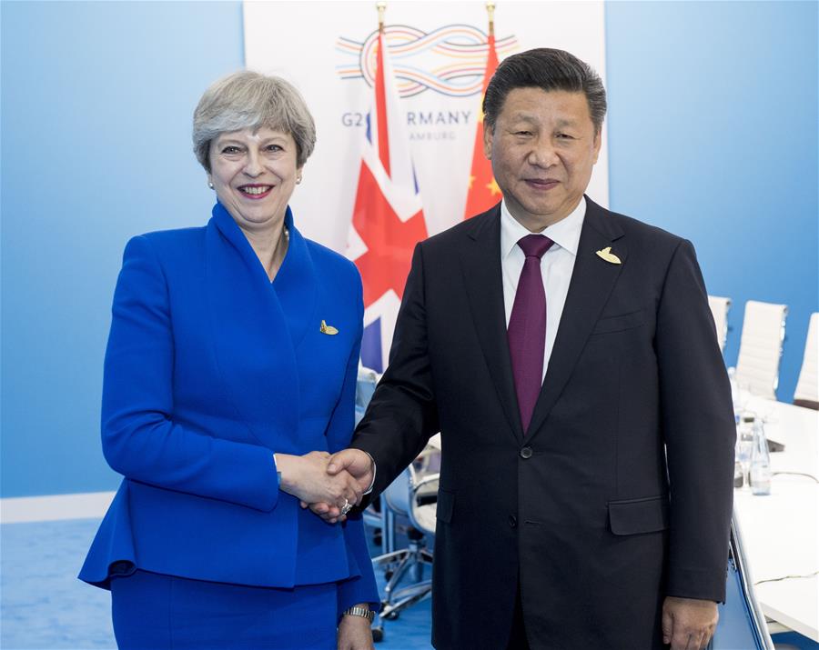 （时政）习近平会见英国首相特雷莎·梅