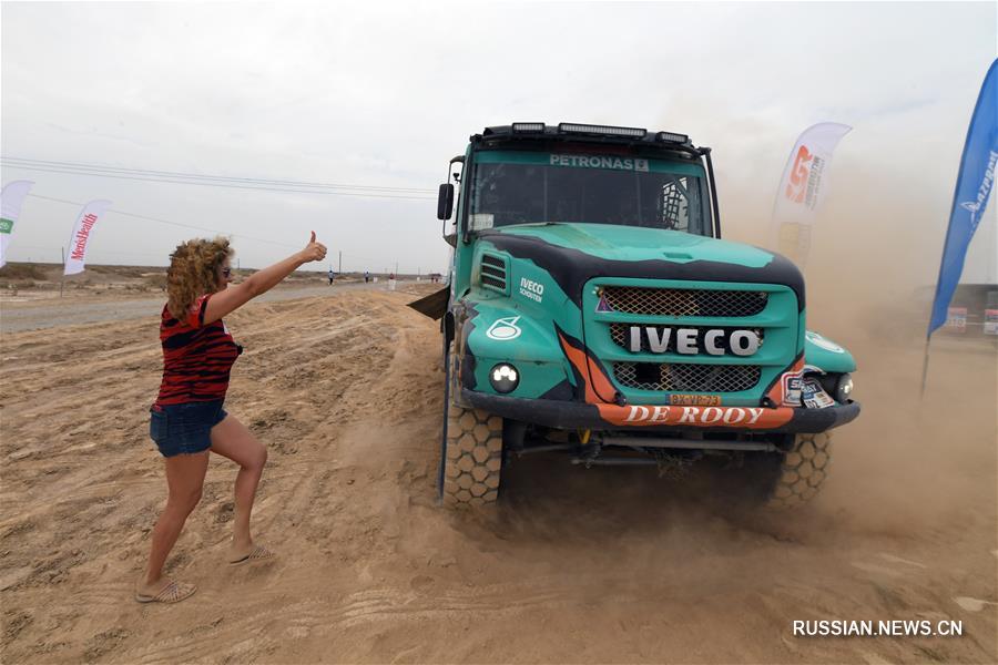 (体育)(7)赛车——2017丝绸之路国际汽车拉力赛第十赛段