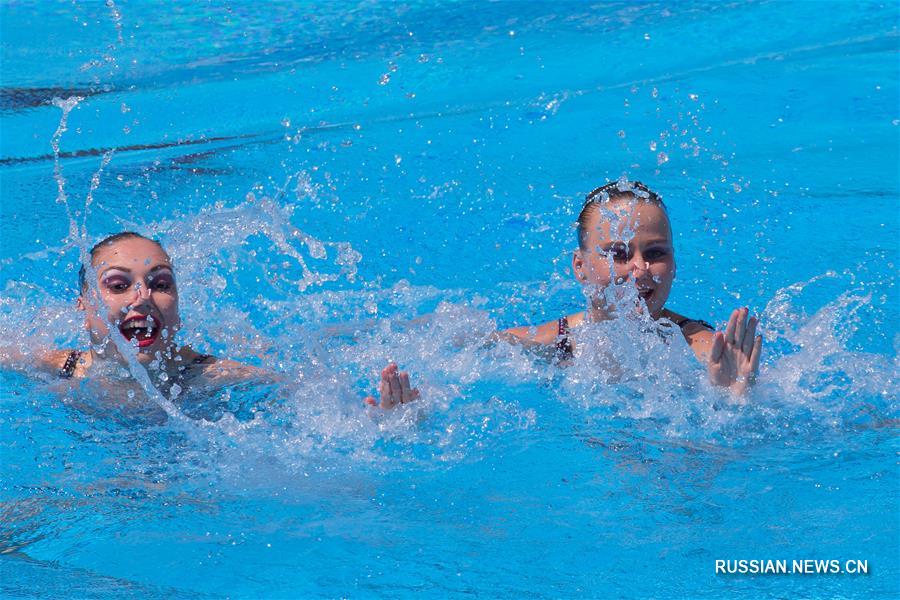 Синхронное плавание -- Чемпионат мира по водным видам спорта -- 2017: Россиянки завоевали "золото" в дуэтах