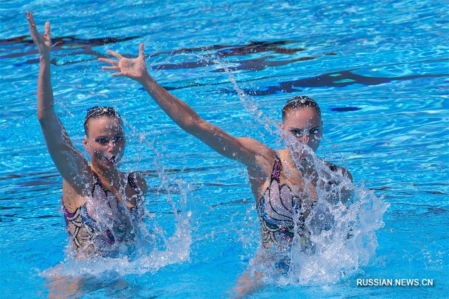 Синхронное плавание -- Чемпионат мира по водным видам спорта -- 2017: Россиянки завоевали "золото" в дуэтах