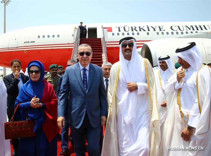 Президент Турции посетил Катар с визитом