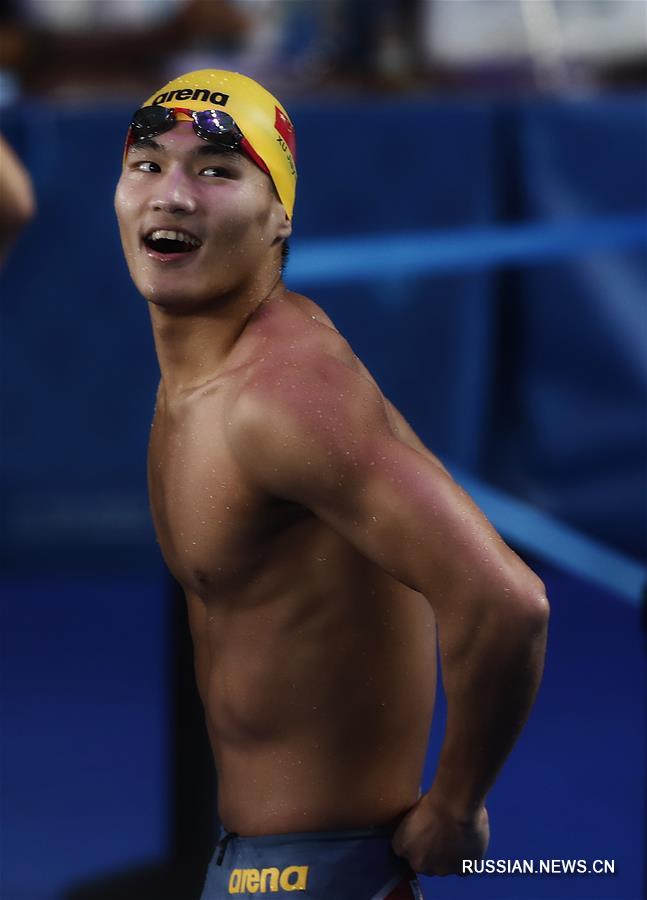 （游泳世锦赛）（7）游泳——男子100米仰泳：徐嘉余夺冠
