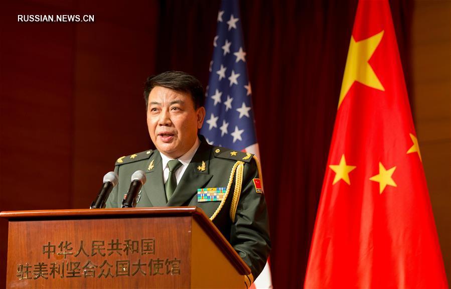 （XHDW）（2）中国驻美国大使馆举行庆祝建军90周年招待会