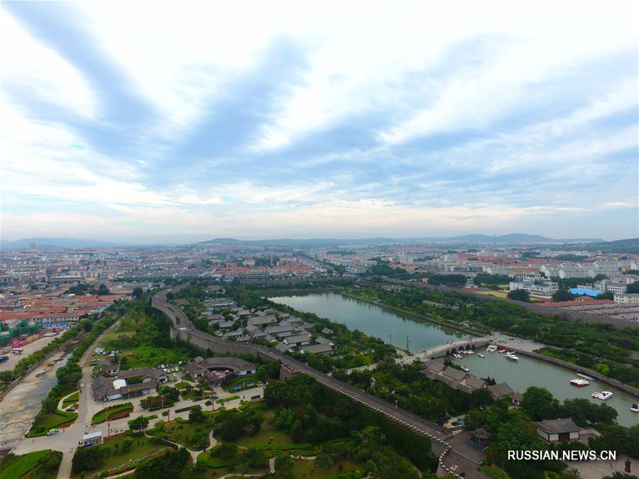 Живописный район Пэнлайгэ на востоке Китая