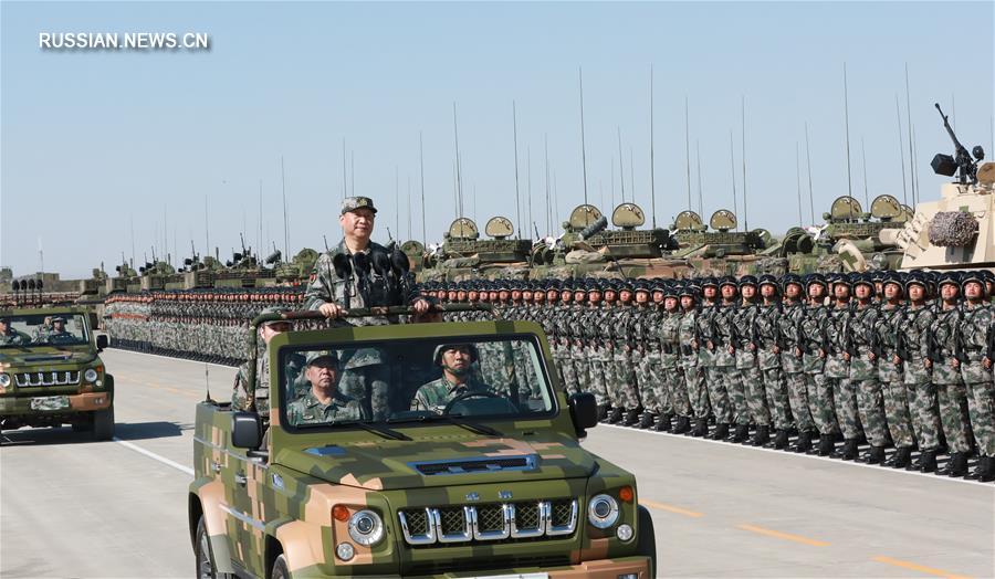 （XHDW）（5）庆祝中国人民解放军建军90周年阅兵在朱日和联合训练基地隆重举行　习近平检阅部队并发表重要讲话