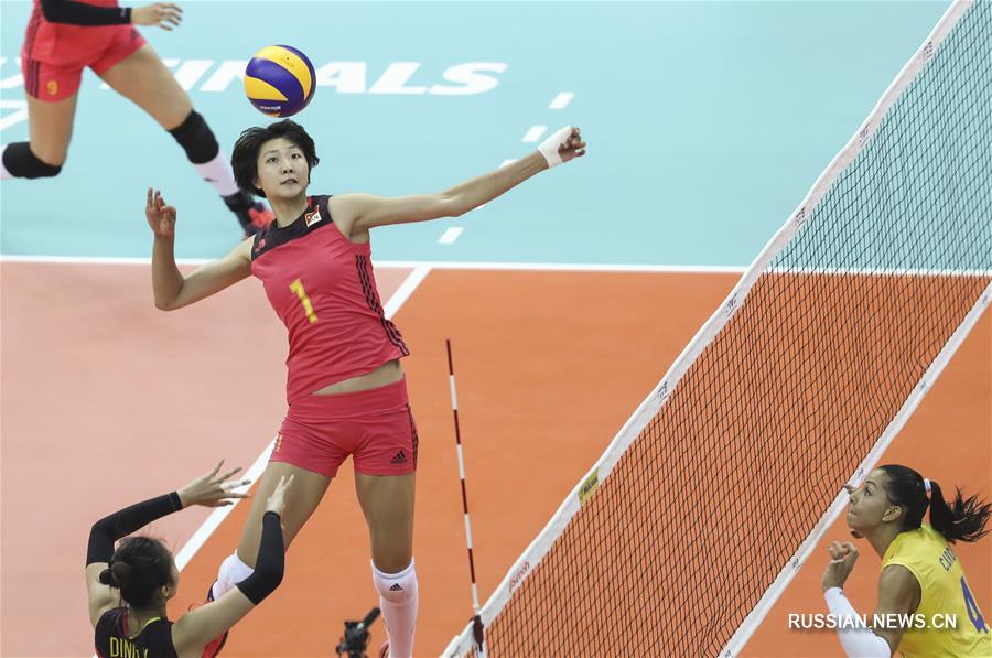 Волейбол -- Финал мирового Гран-при: женская сборная Китая обыграла бразильянок