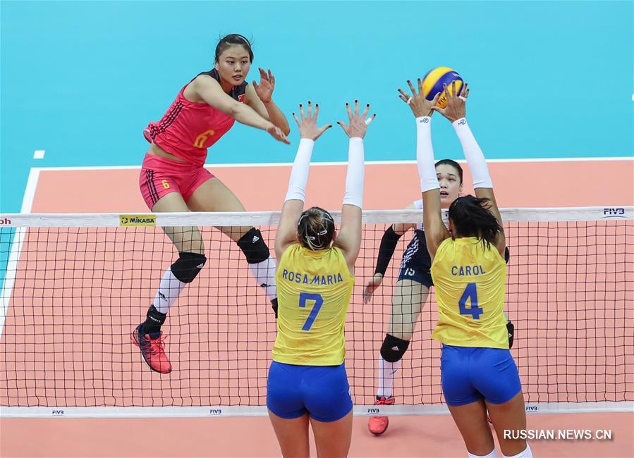 Волейбол -- Финал мирового Гран-при: женская сборная Китая обыграла бразильянок