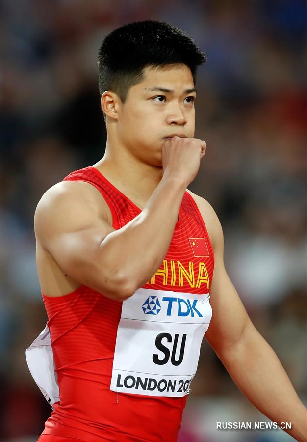 Су Бинтянь вышел в полуфинальный забег на 100 м среди мужчин на ЧМ по легкой атлетике 