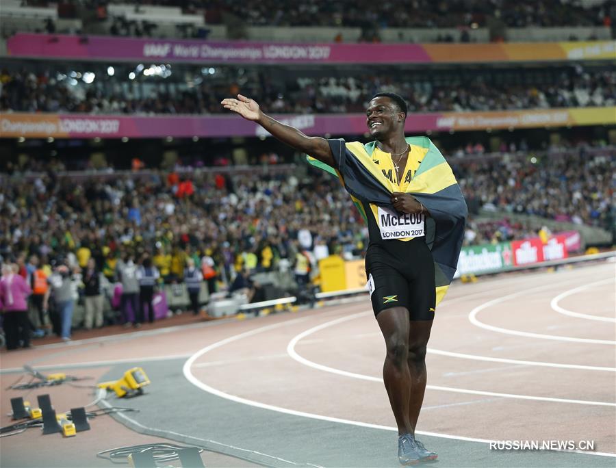ЧМ по легкой атлетике: ямаец О. Маклеод завоевал золото в финале бега с барьерами  на дистанции 110 м