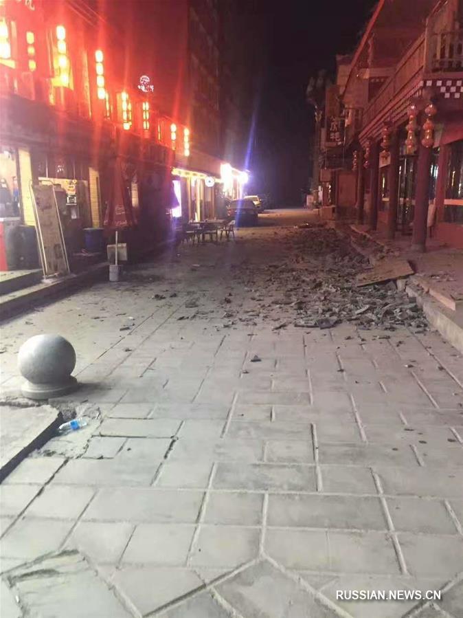 Землетрясение магнитудой 7,0 произошло в уезде Цзючжайгоу провинции Сычуань