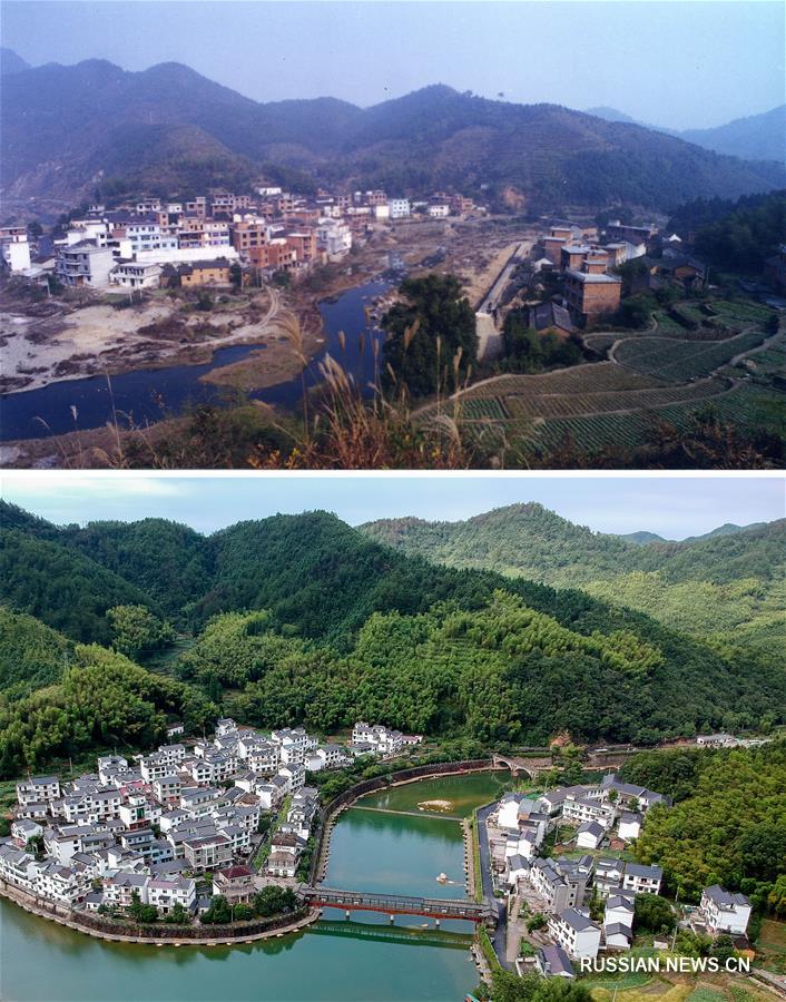 Деревня Сяцзян в провинции Чжэцзян -- путь "зеленого" развития