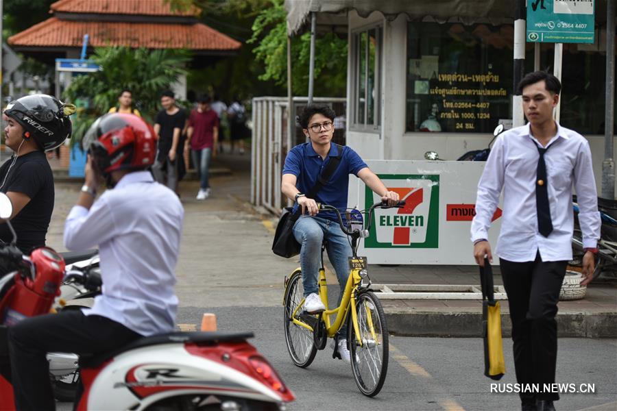 Китайская компания ofo сделает велосипеды доступными для студентов в Бангкоке