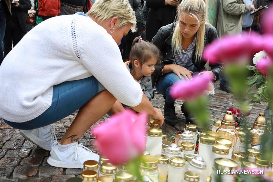 В Турку почтили память жертв теракта