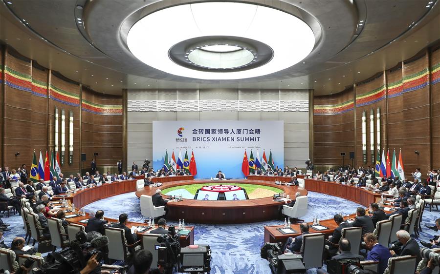 Си Цзиньпин выступил с речью на 9-й встрече лидеров стран БРИКС в Сямэне