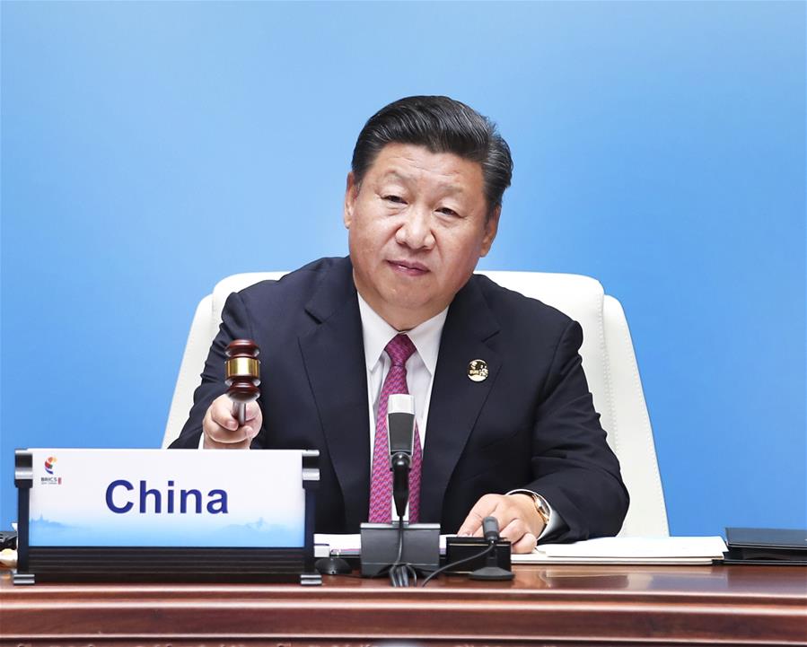 Си Цзиньпин выступил с речью на 9-й встрече лидеров стран БРИКС в Сямэне