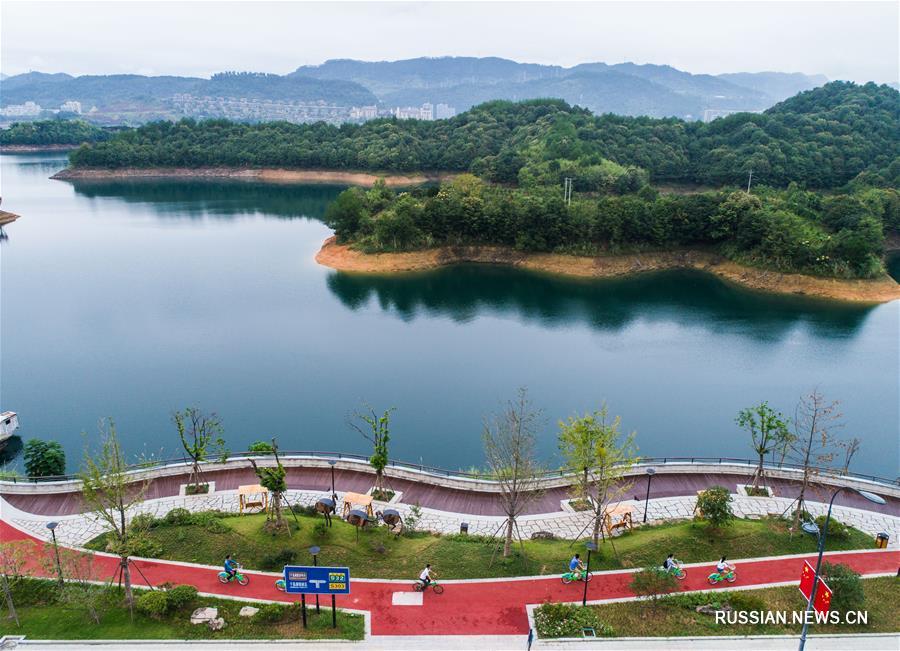 "Озеро тысячи островов" в провинции Чжэцзян превратилось в экологический курорт