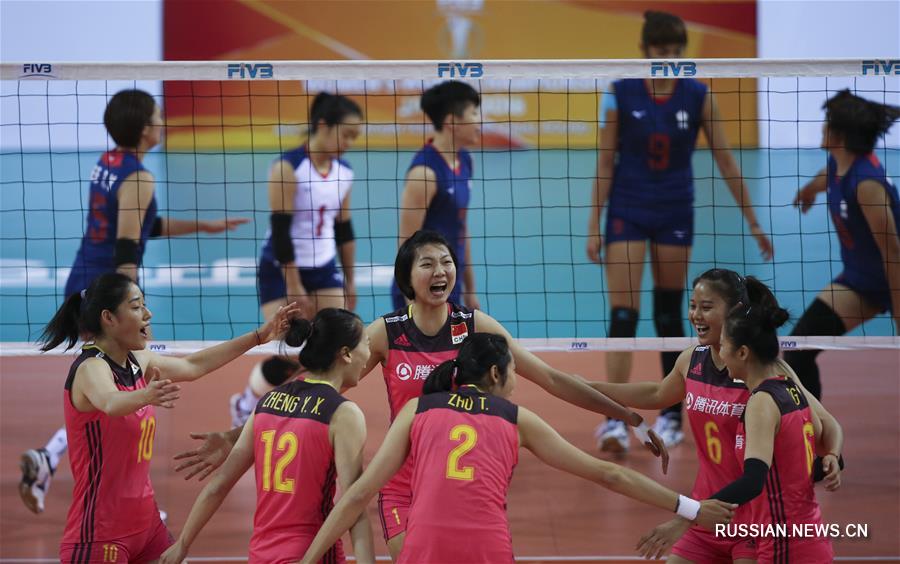 Волейбол -- Отборочный турнир к ЧМ-2018 среди женских команд: сборная Китая выиграла у сборной Китайского Тайбэя