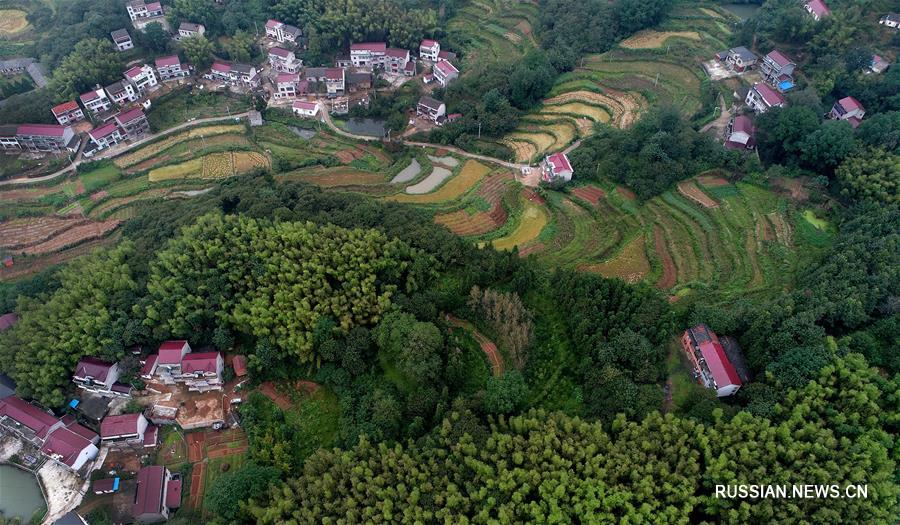 Деревни, затерявшиеся в горах Дабешань на востоке Китая