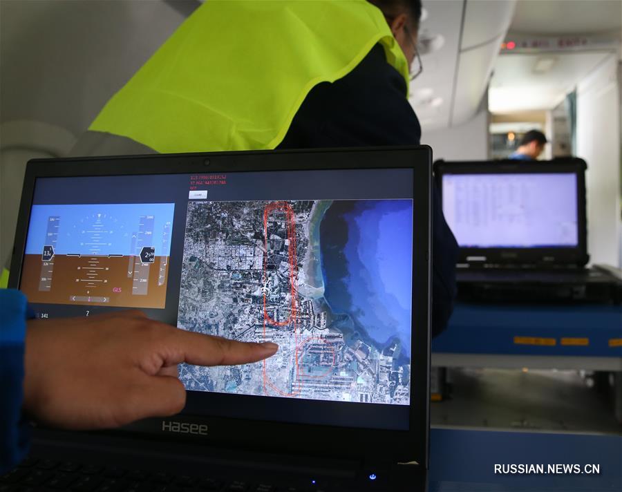 Навигационная система "Бэйдоу" впервые успешно применена во время испытательного  полета гражданского авиалайнера китайского производства 