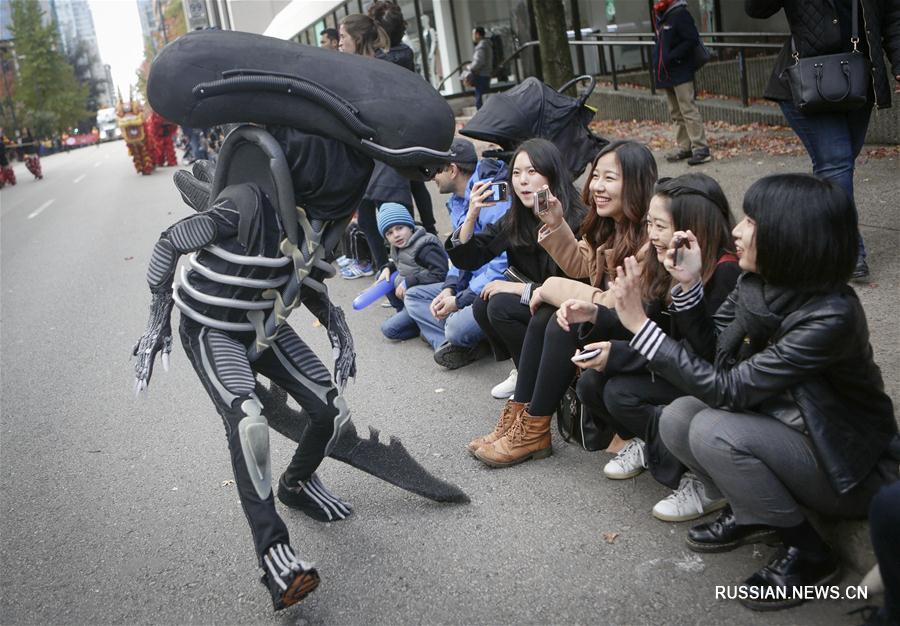 Хэллоуинский парад в Ванкувере