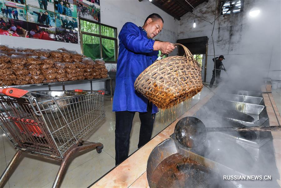 Традиционное производство коричневого сахара и кондитерских изделий в Иу