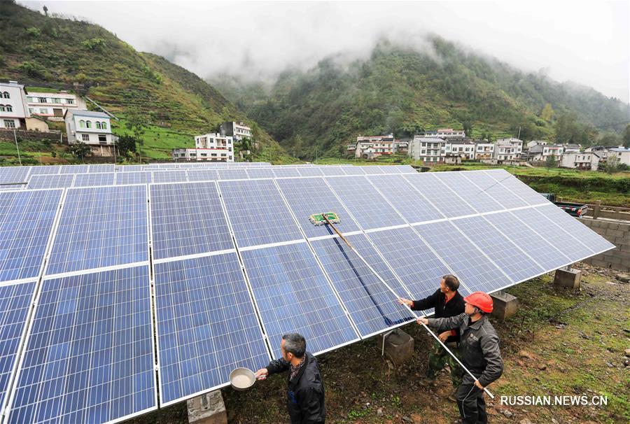 Солнечные батареи приносят процветание в деревни близ Чунцина