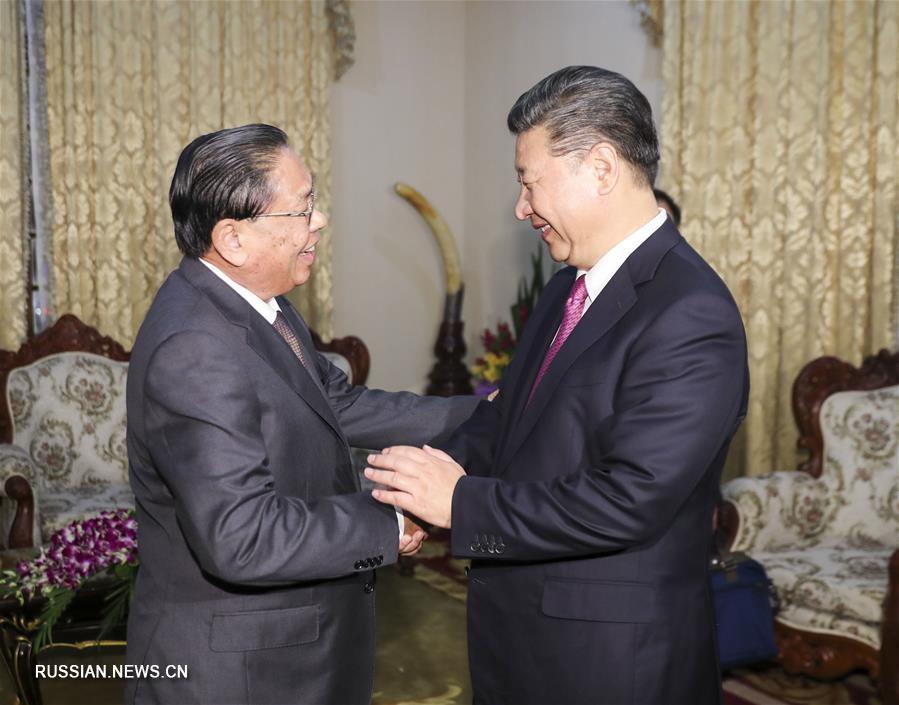 （请以此说明为准）（时政）习近平会见老挝人民革命党中央委员会前总书记、前国家主席朱马里