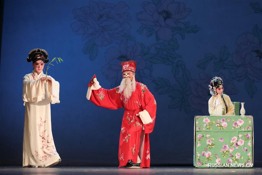 Зрители Санкт-Петербурга увидели китайскую музыкальную драму "Пионовая беседка"