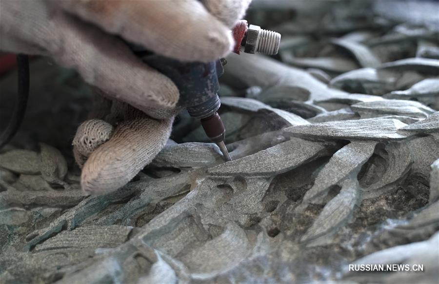 Конкурс резчиков по камню в провинции Хубэй