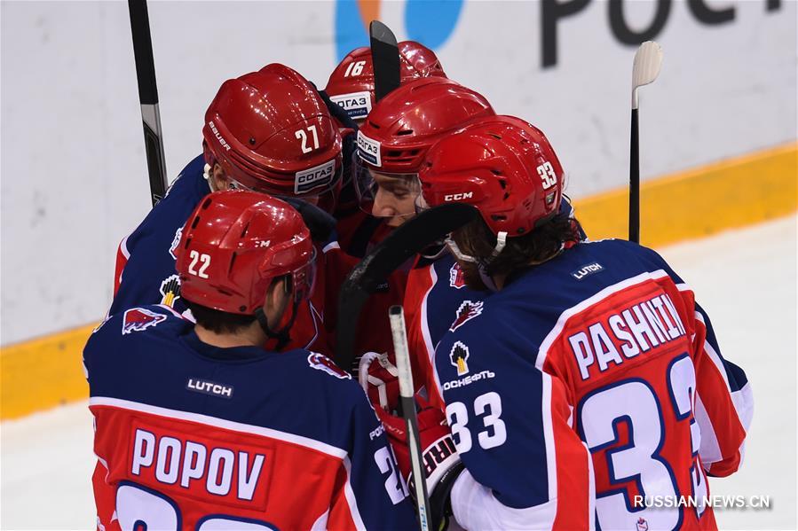 Хоккей с шайбой -- КХЛ-2017/2018: московский "ЦСКА" переиграл пекинский "Куньлунь Ред Стар"