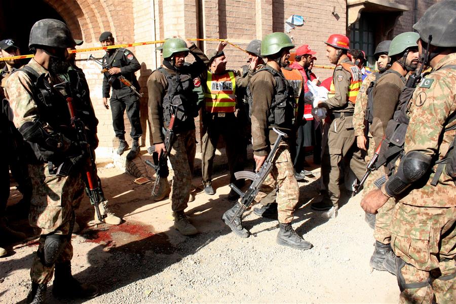 （国际）（2）巴基斯坦白沙瓦一培训学校遭枪击致9死35伤