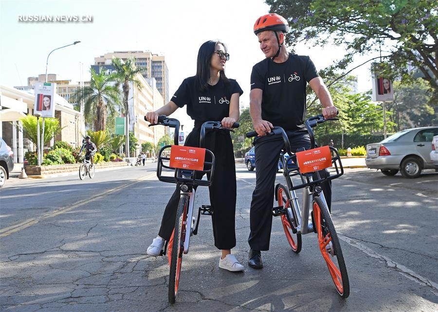 Велосипеды байкшеринговой компании Китая Mobike впервые появились в Африке 