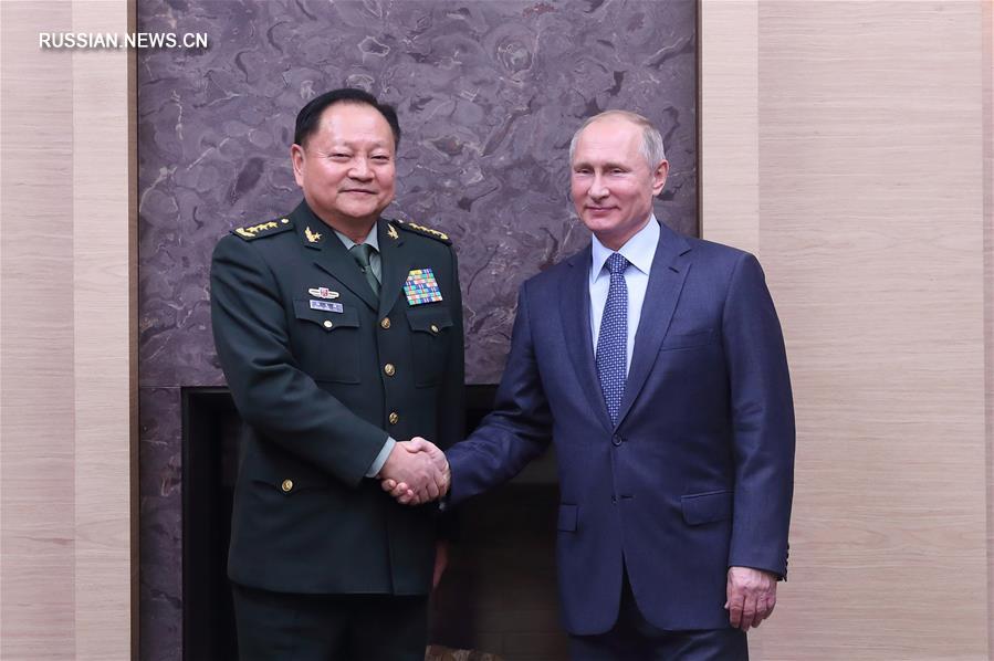 Президент РФ В. Путин встретился с Чжан Юся 