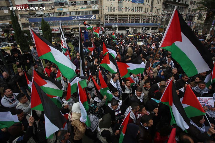 （国际）（2）巴勒斯坦民众抗议美国承认耶路撒冷为以色列首都