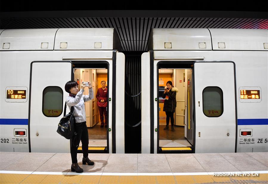 Открылось движение по скоростной железной дороге Шицзячжуан - Цзинань