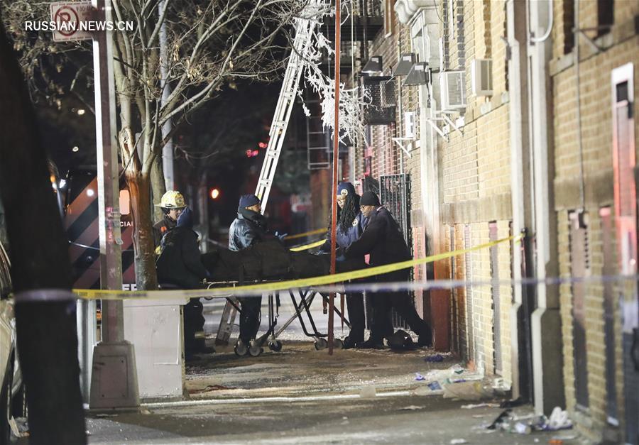 （国际）（1）纽约一公寓发生火灾　至少12人死亡