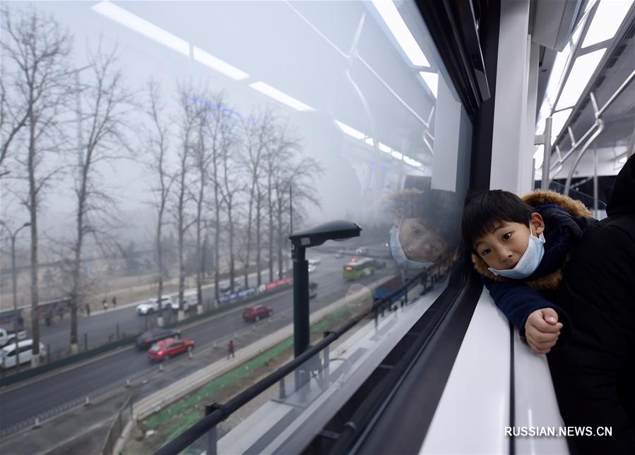 Первая в Китае полностью автоматическая линия рельсового транспорта сдана в пробную  эксплуатацию 