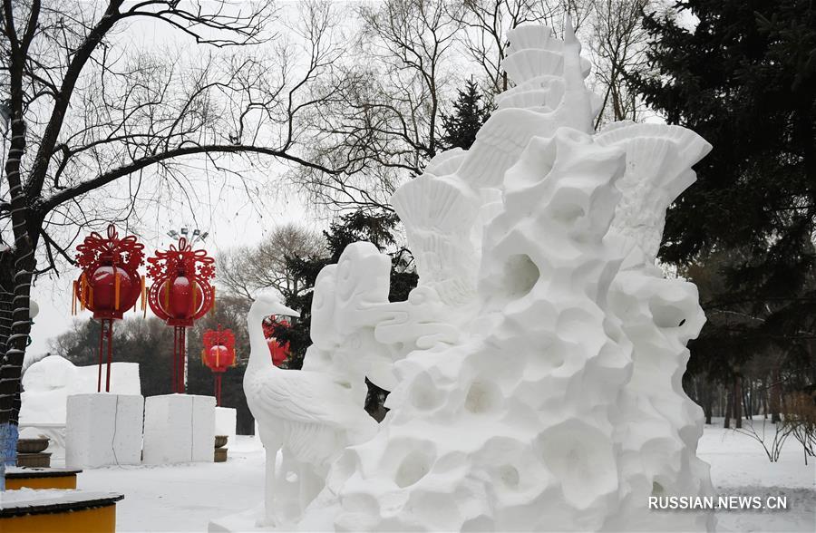 В Харбине завершился 5-й Всекитайский студенческий конкурс снежных скульптур