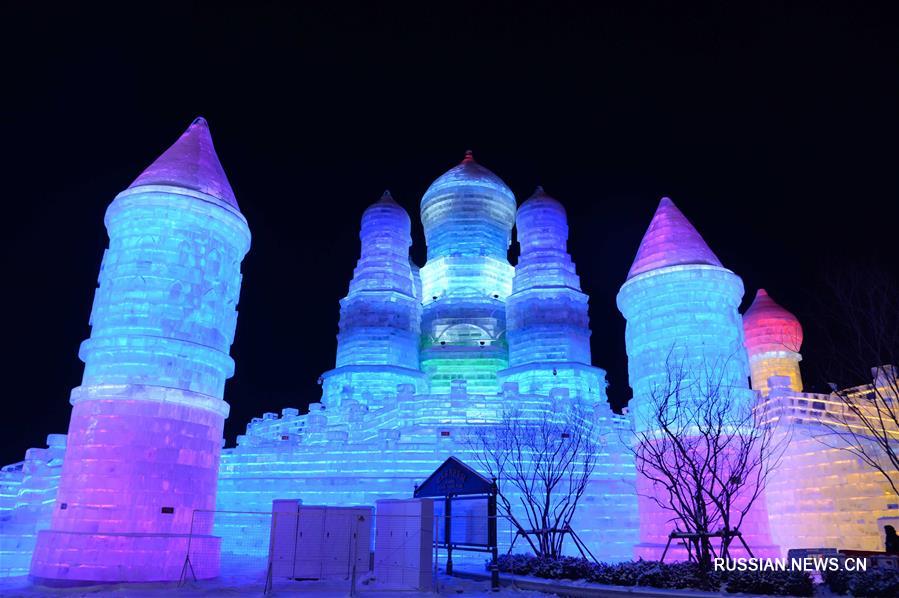 Зимний день в харбинском парке развлечений "Ваньда"