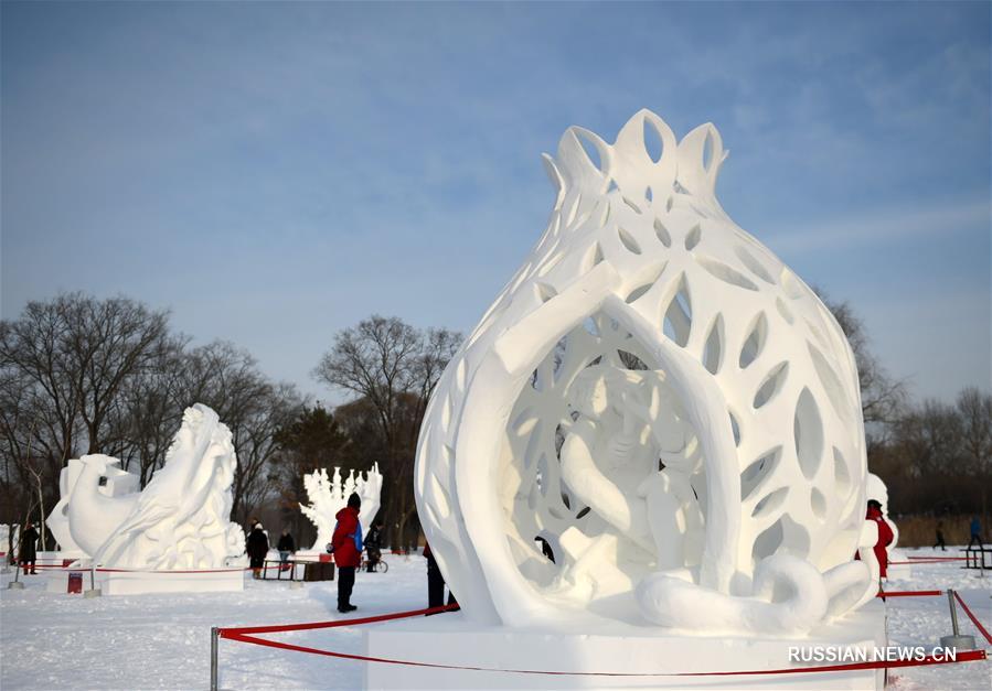 В Харбине завершился 23-й международный конкурс на лучшую снежную скульптуру
