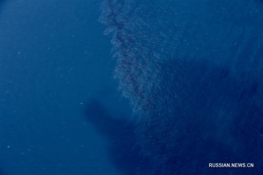 Пожар на затонувшем танкере SANCHI потушен, расширяется площадь масляного пятна на  месте крушения судна