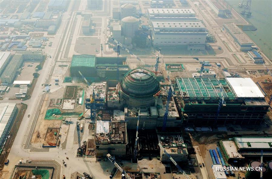 На Фуцинской АЭС началась установка корпуса ядерного реактора "Хуалун-1"