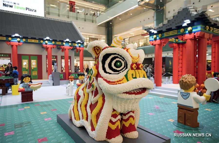 Новогодний "двор LEGO" в Сянгане