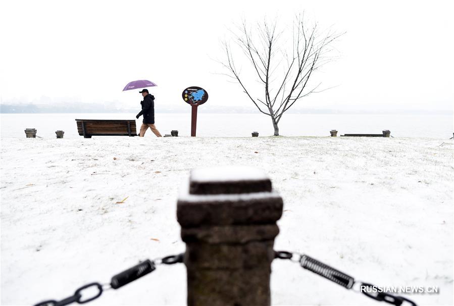 Во многих местах Китая прошел снегопад 