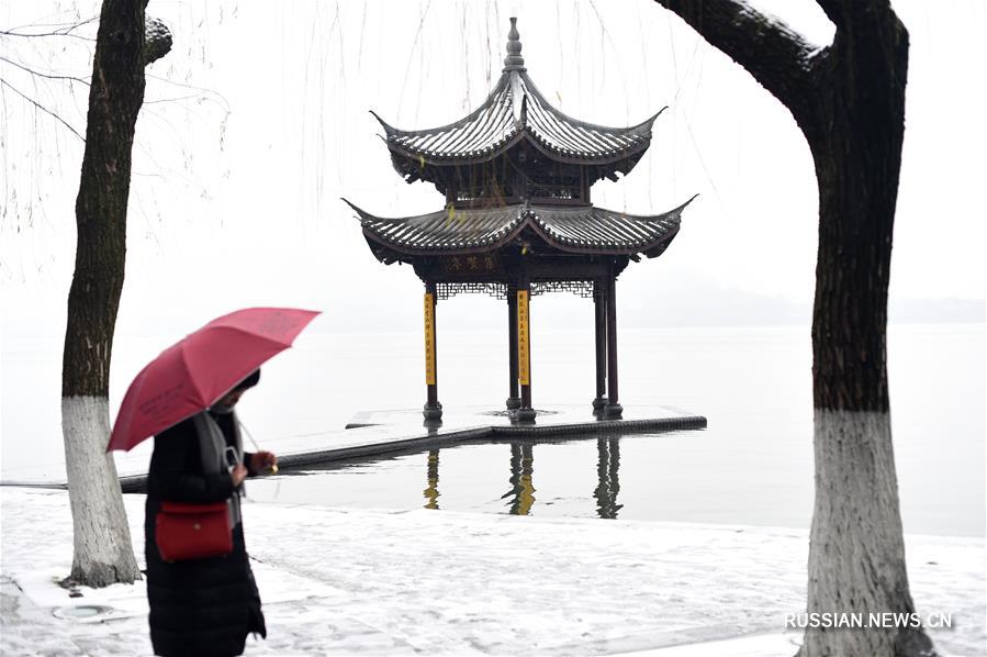 Во многих местах Китая прошел снегопад 