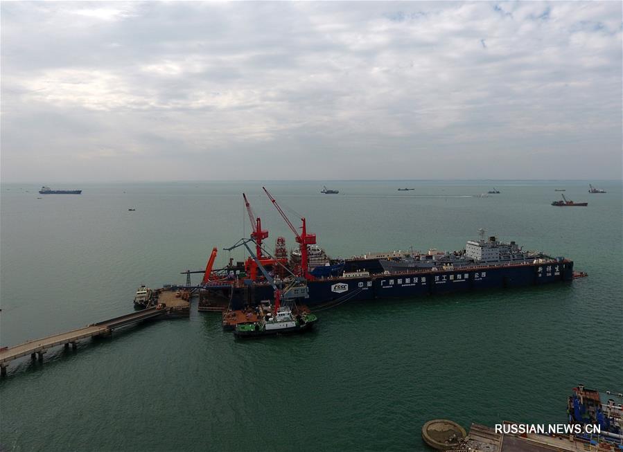 Крупный порт Циньчжоу в Гуанси-Чжуанском АР
