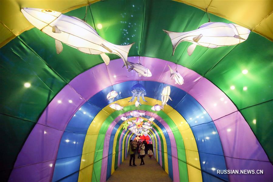 В городе Иньчуань проходит фестиваль света