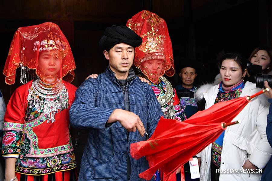 Традиционная мяоская свадьба в деревне Шибадун