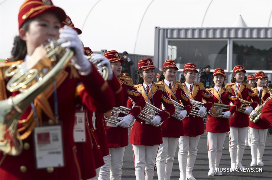 В олимпийской деревне в Канныне торжественно подняли флаг КНДР 