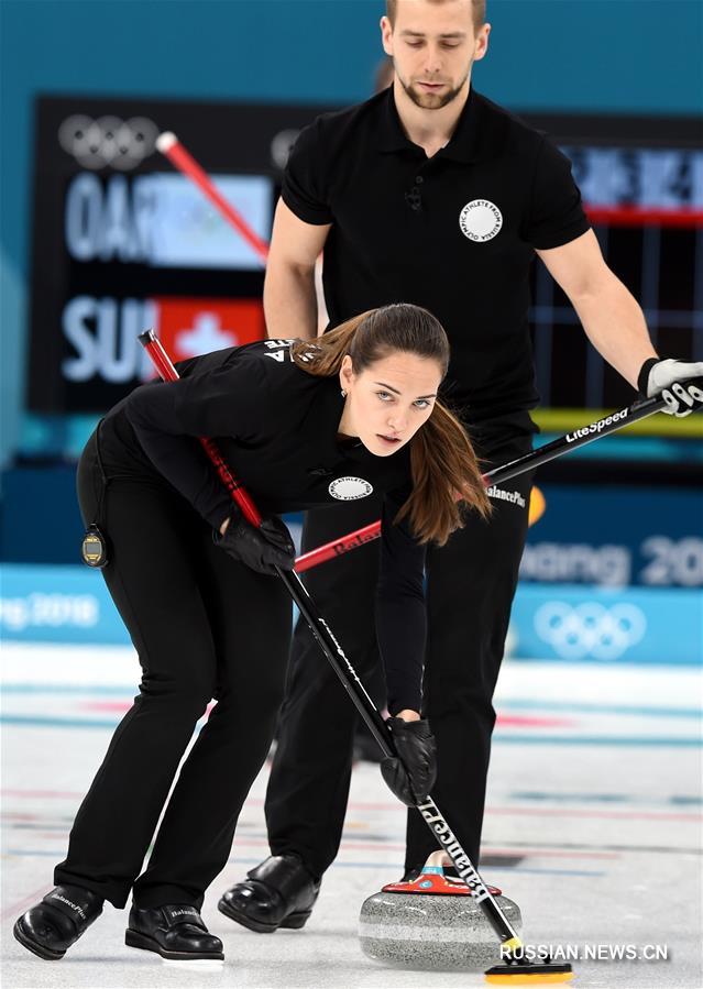ОИ-2018: российские керлингисты не сумели выйти в финал в дабл-миксте, проиграв Швейцарии
